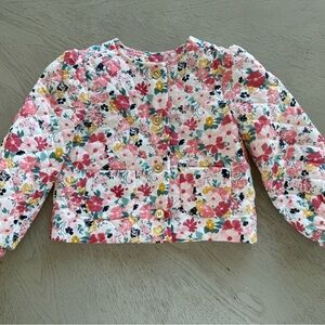 Janie and Jack Floral Lined Jacket 18-24mo